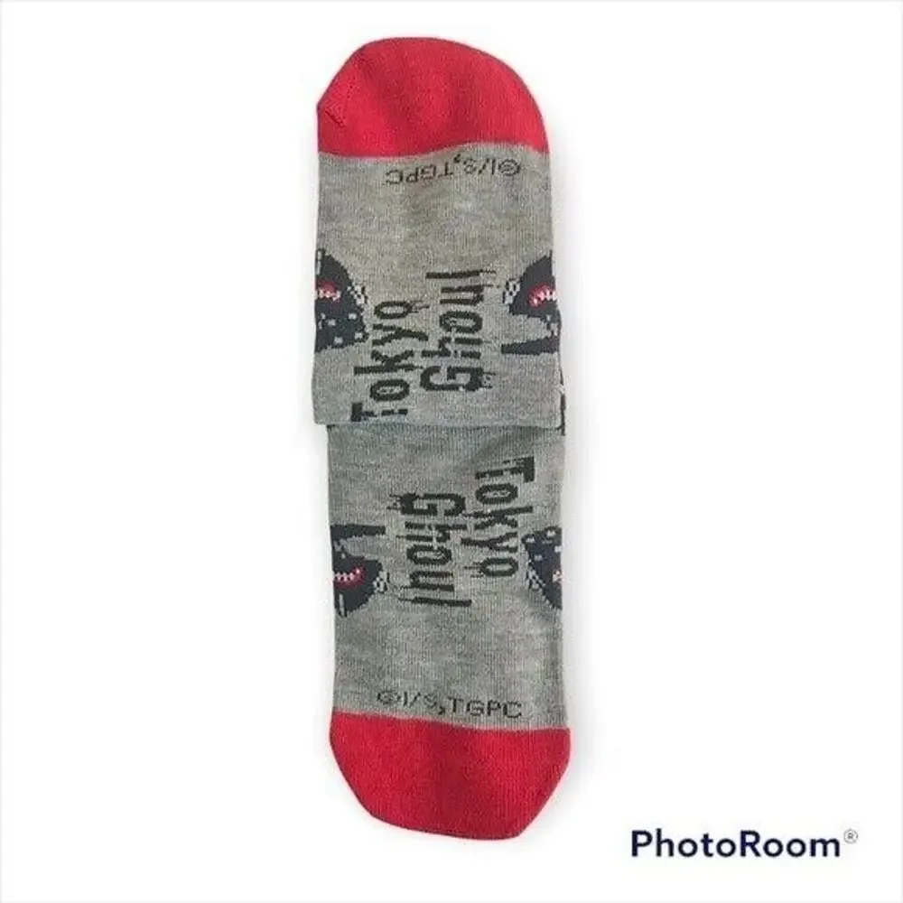 NEW Tokyo Ghoul Kaneki Ghoul Mask No-Show Socks Shoe Adult Size 4-10